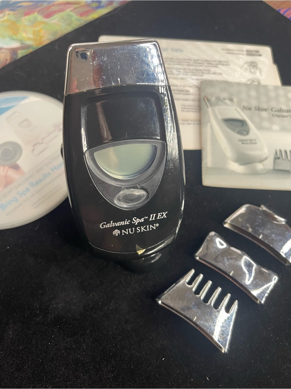 Skin Galvanic Spa II EX Nu Skin Black Facial Toning Device